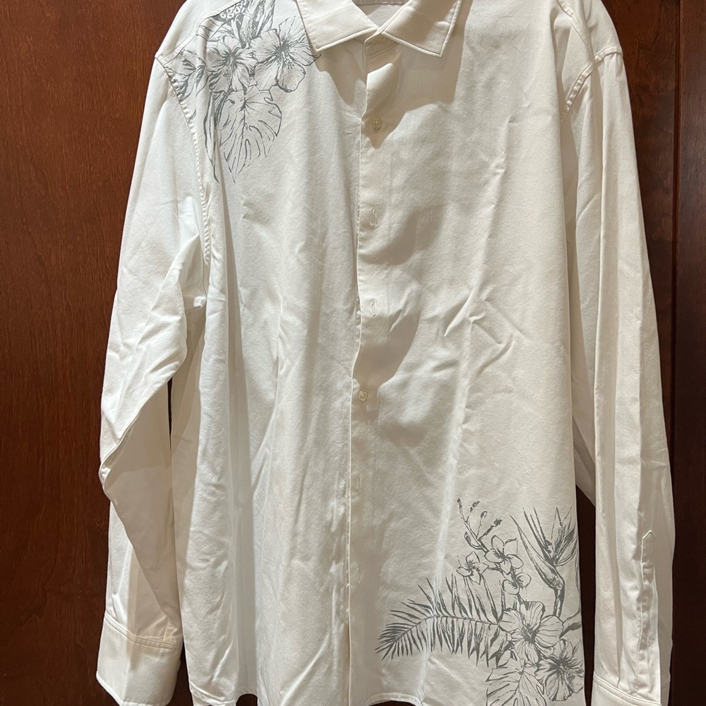 Tommy Bahama White Floral Men's Shirt